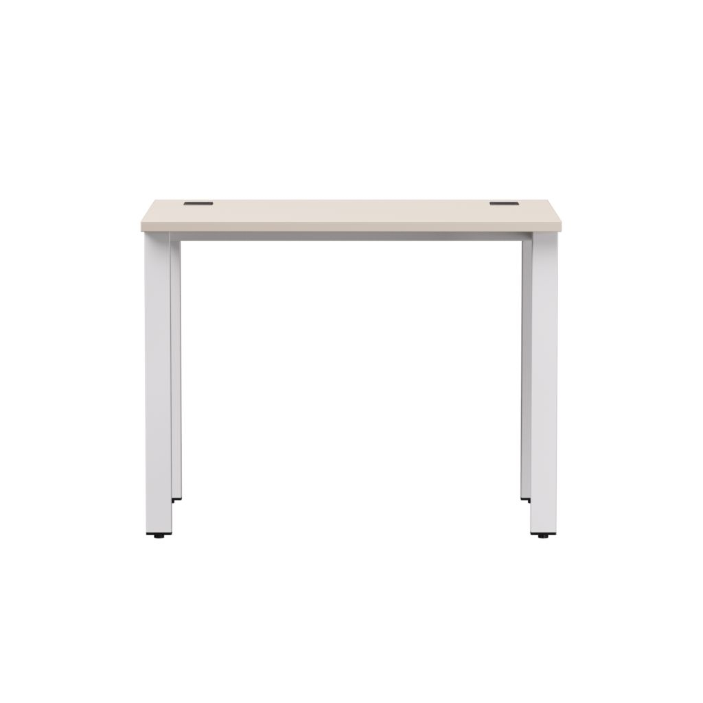 Стол прямой на металлокаркасе, опоры 45 гр Everprof EVO 254S001 Кашемир Белый