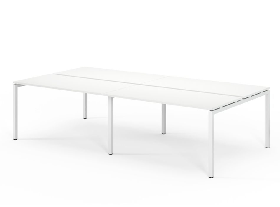 Бенч на 4 рабочих места TOUR L bench 240x143 W3 Белый