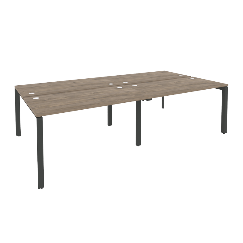Рабочая станция на П-образном м/к ONIX O.MP-D.RS-4.3.7 Тиквуд Темный/Антрацит
