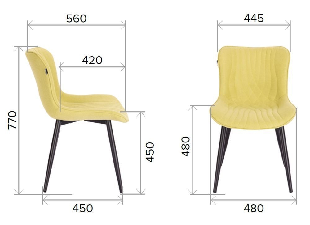 Стул Everprof Aqua Ткань Светло-зеленый