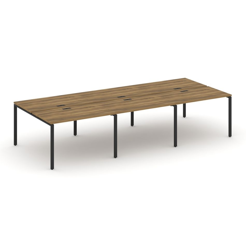 Рабочая станция двухсторонняя на 6 мест CONCEPT CN.DRS-010 Сандал Янтарный Черный