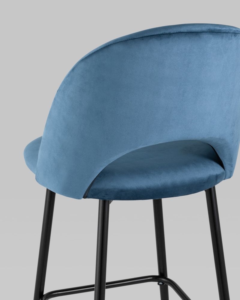 Стул барный Меган Пыльно-синий