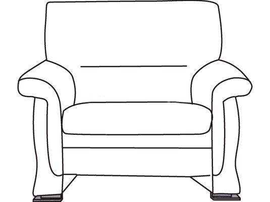 Кресло Мальта бук 1 Фиолетовое (кожа)