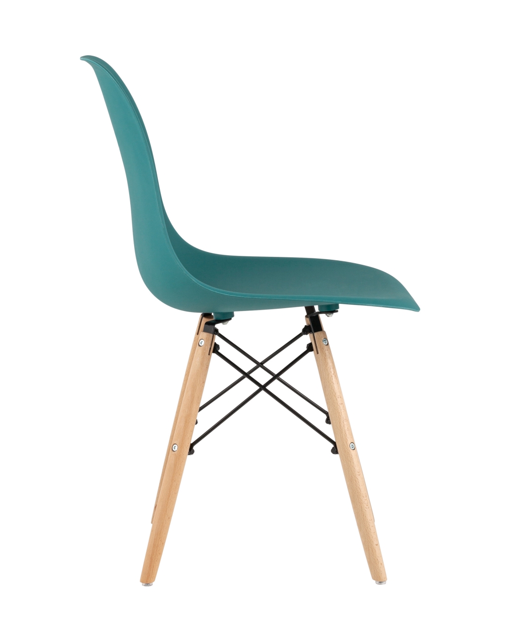 Стул Eames Style DSW темно-бирюзовый (разборный каркас)