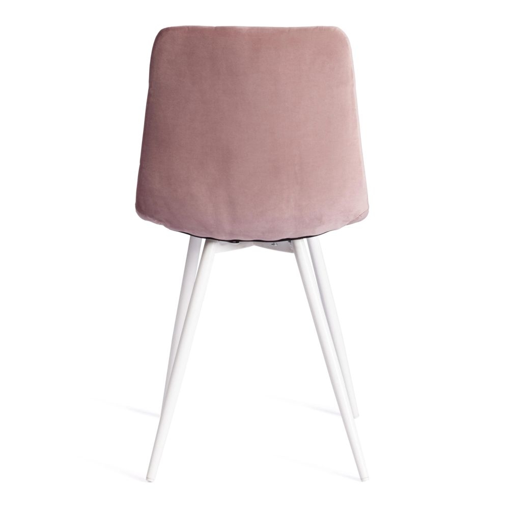 Стул CHILLY (mod. 7095-1) ткань/металл, 45x53х88 см, высота до сиденья 50 см, лавандовый barkhat 17/белый