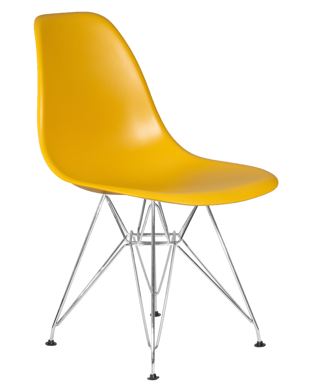 Стул обеденный DOBRIN DSR ножки хром Горчичный Y-03