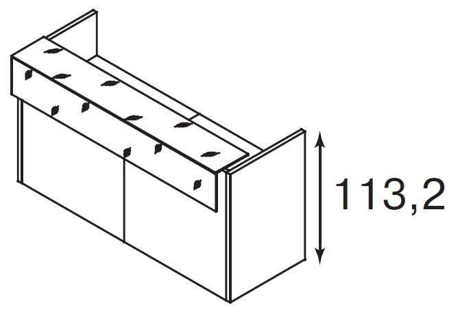 Factory Light Стойка L208 стекло 200