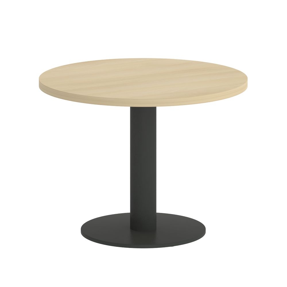 Стол журнальный круглый HOME OFFICE VR.SP-5-60.1G Акация Лорка/Антрацит металл