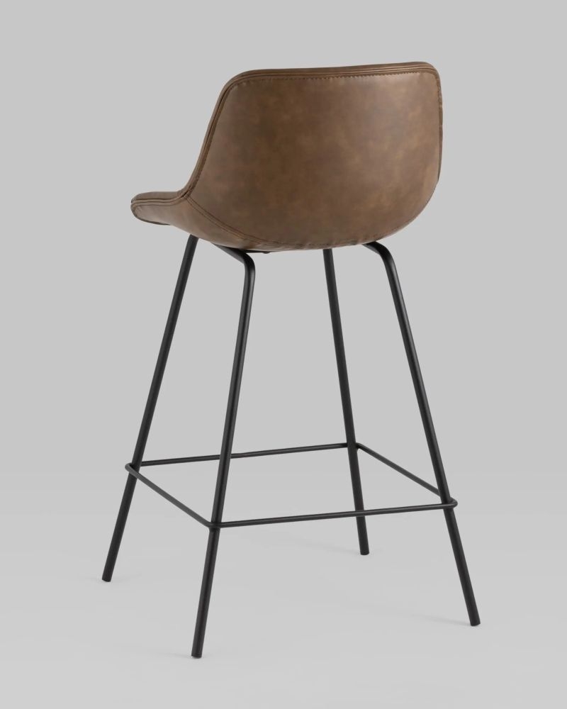 Стул полубарный TEXAS (ПБ) экокожа Коричневый