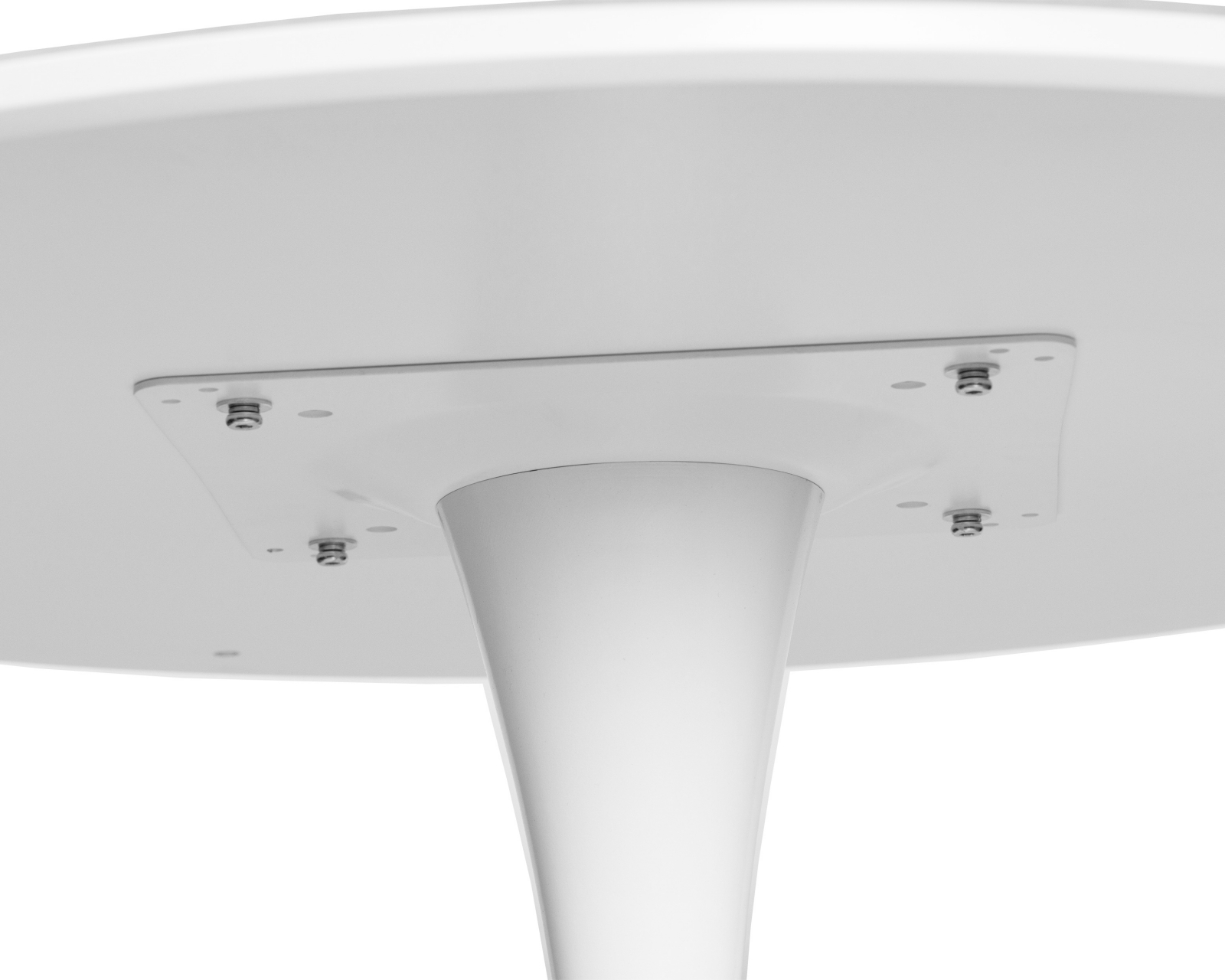 Стол обеденный MIA (белая столешница, белое основание)