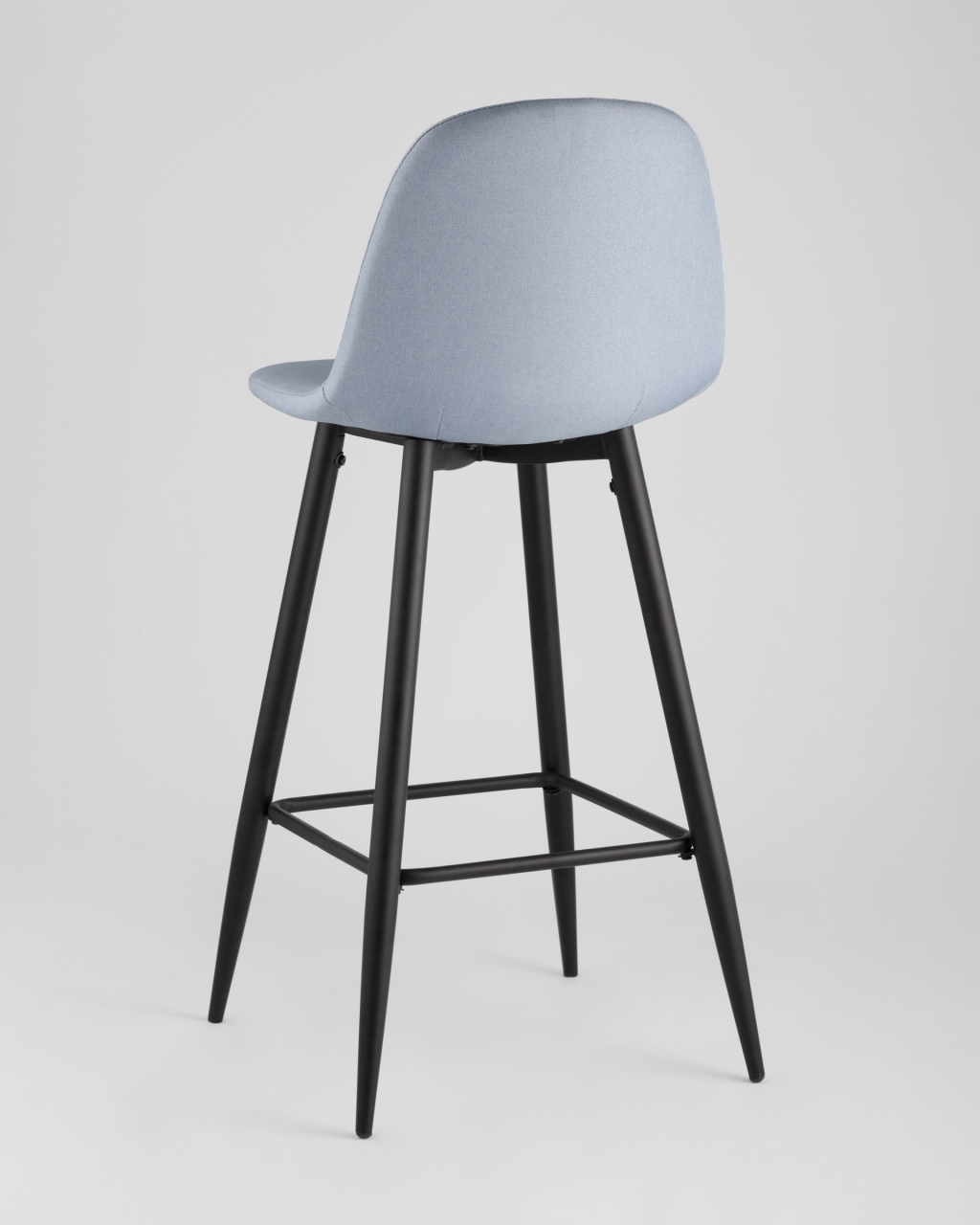 Барный стул Валенсия с удобной спинкой Голубой