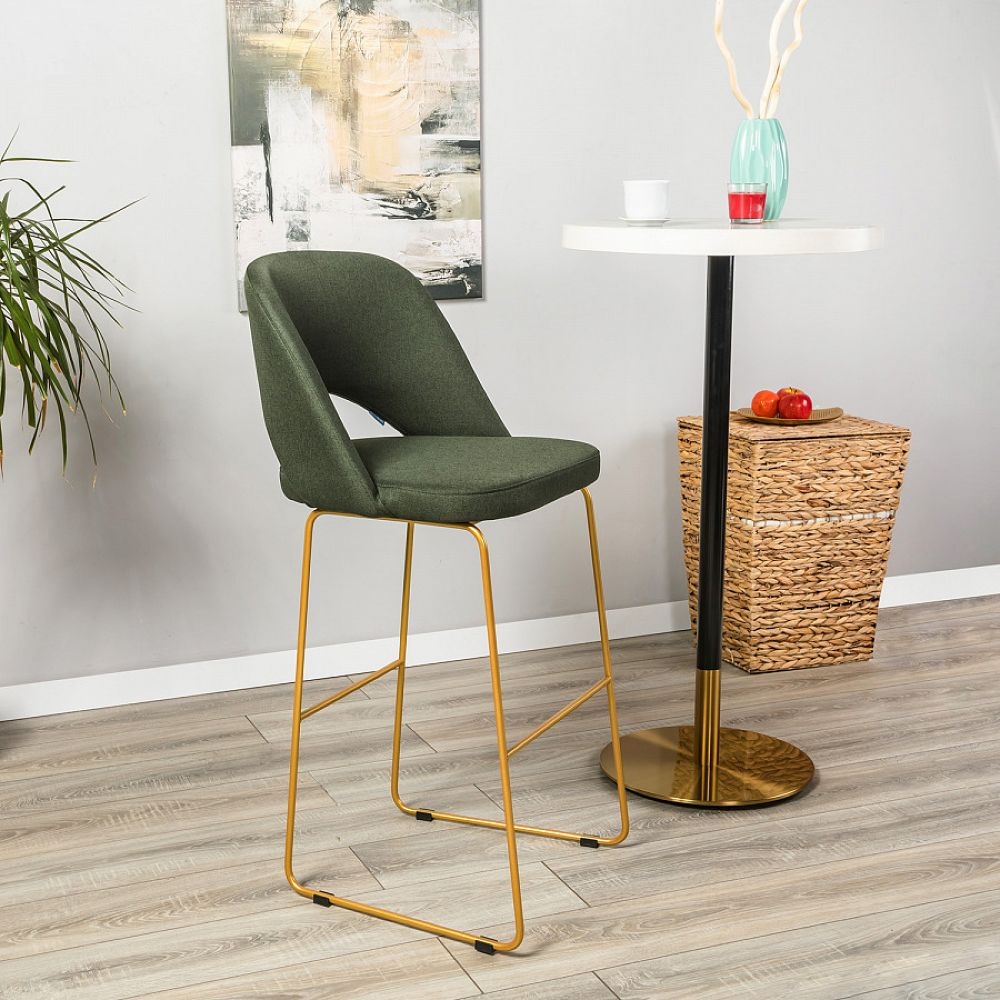 Кресло Бар. Lars Б темно-зеленый/Линк золото