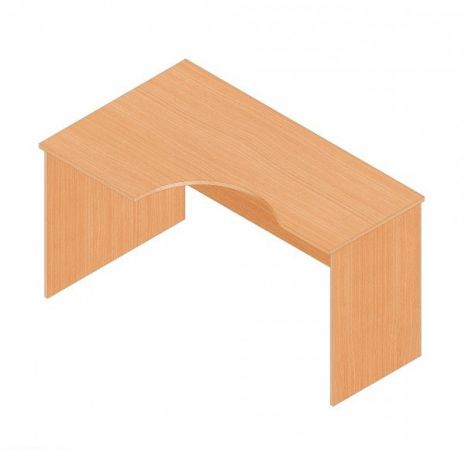 Стол компьютерный угловой РС1М-14р (левый)  бук Бавария