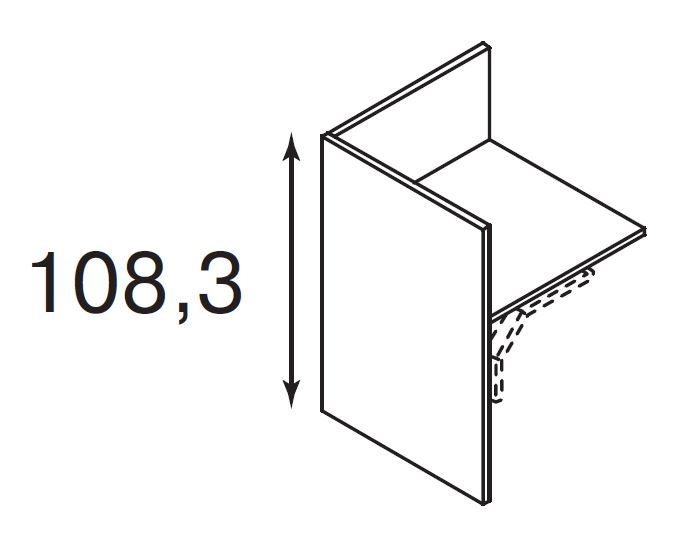 Factory Cotto OLA Подвесной шкаф DX Белый