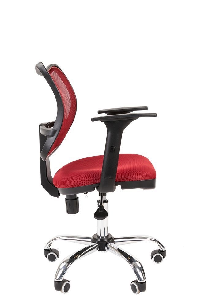 Офисное кресло для оператора CHAIRMAN 450 Chrome New Красный