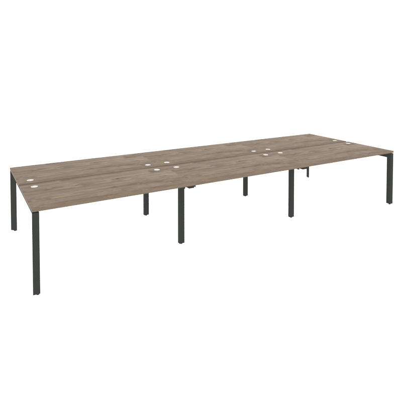 Рабочая станция на П-образном м/к ONIX O.MP-D.RS-6.4.8 Тиквуд Темный/Антрацит