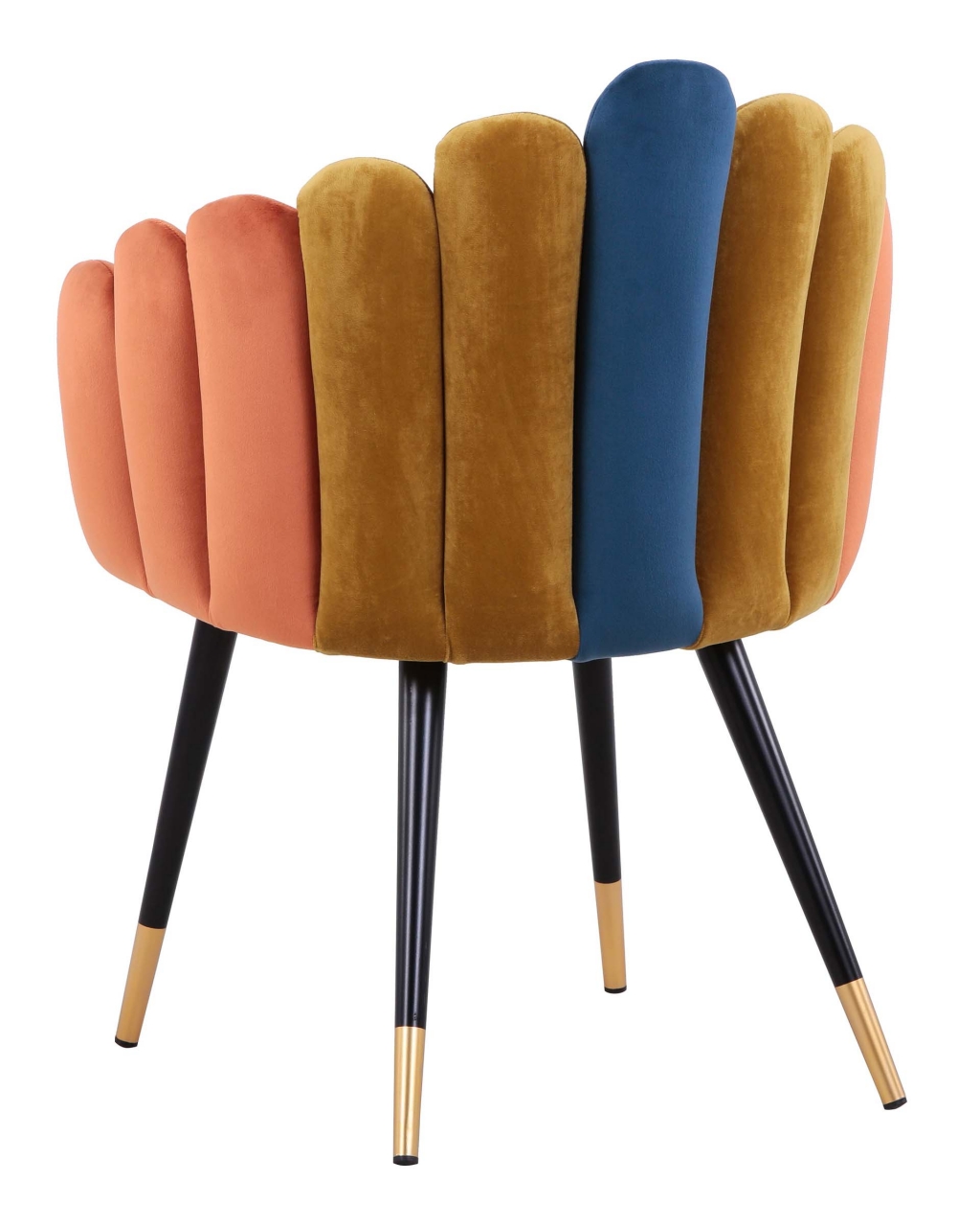 Кресло Камелия велюр Сине-зеленый