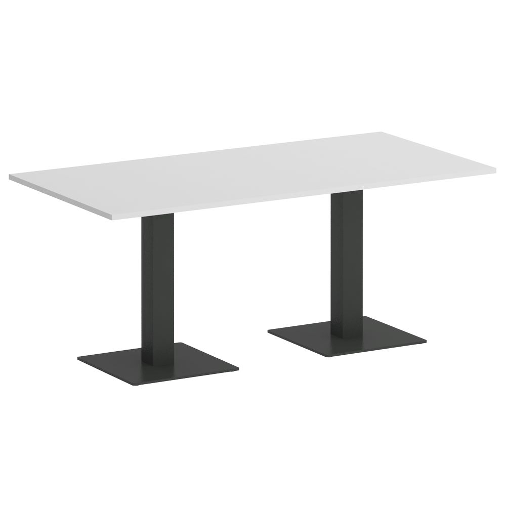 Стол прямоугольный HOME OFFICE VR.SP-5-180.2 Белый/Антрацит металл