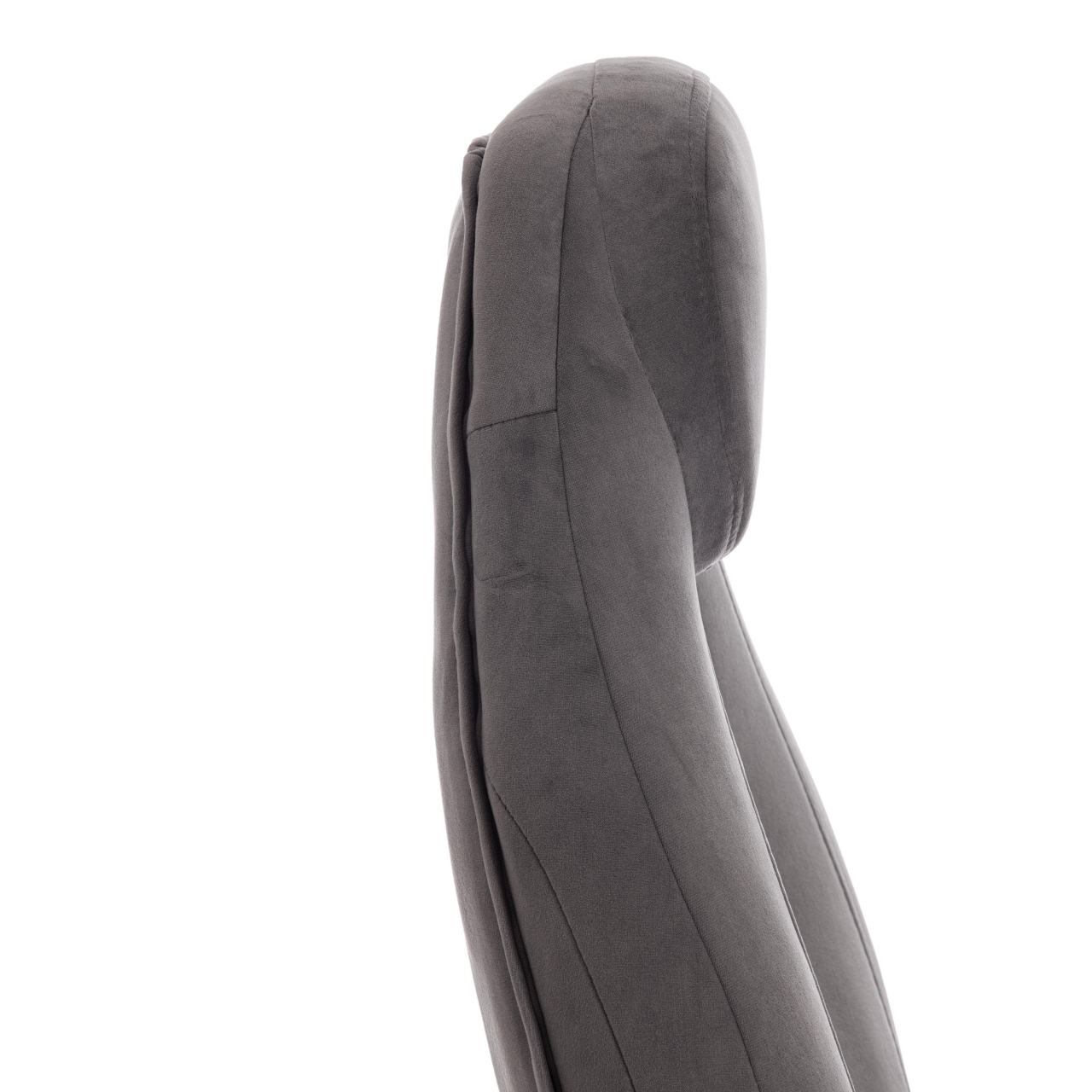 Кресло BOSS Lux флок , серый/серый перф., 29/29/06