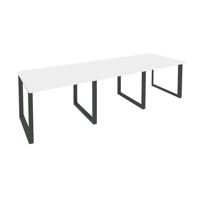 Стол переговорный (3 столешницы) ONIX O.MO-PRG-3.1 Белый Бриллиант/Антрацит