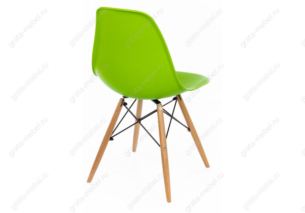 Стул деревянный Eames PC-015 green