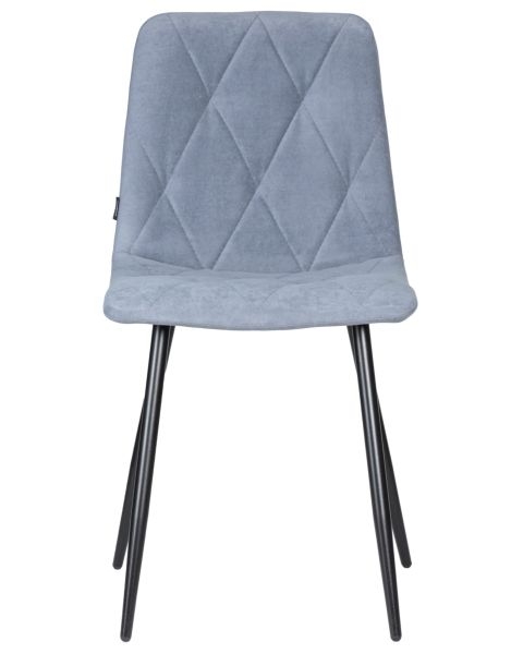 Стул обеденный DOBRIN CHILLY ROMBO (Серо-голубой Simple 26, основание черное) 4 шт
