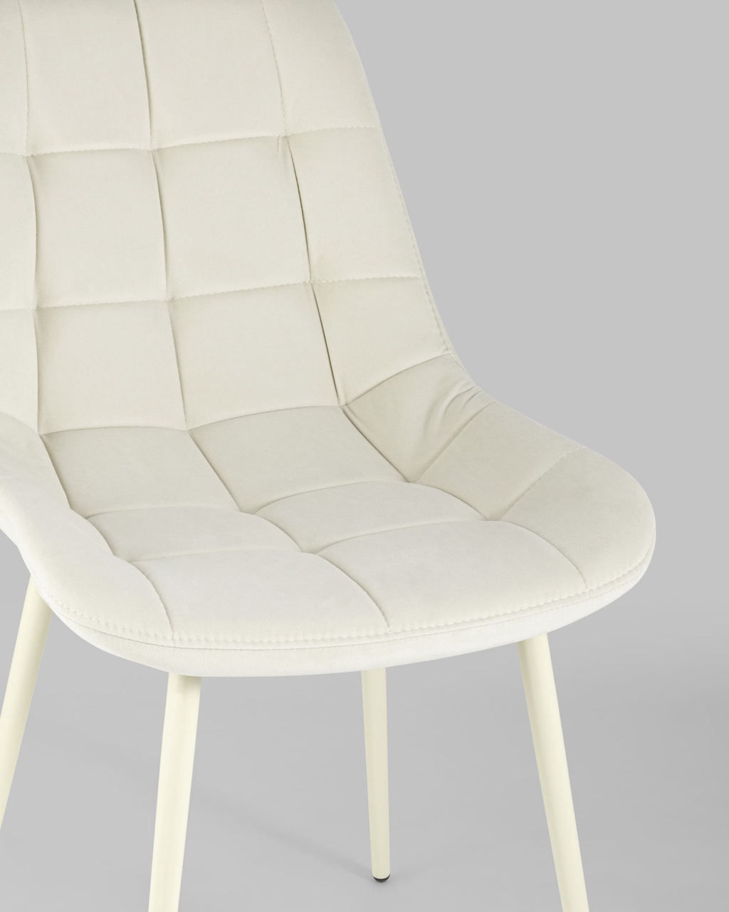 Стул Флекс кремовые ножки велюр Бежевый