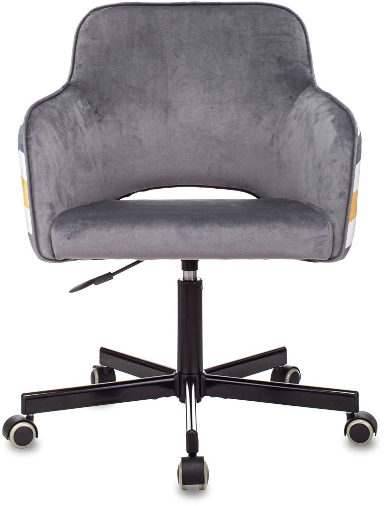 Кресло для оператора Бюрократ CH-380M Серая жемчужина Italia 26 зигзаг