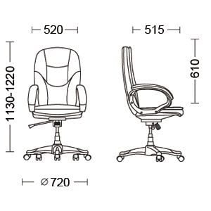 Кресло руководителя BONN KD ECO-1
