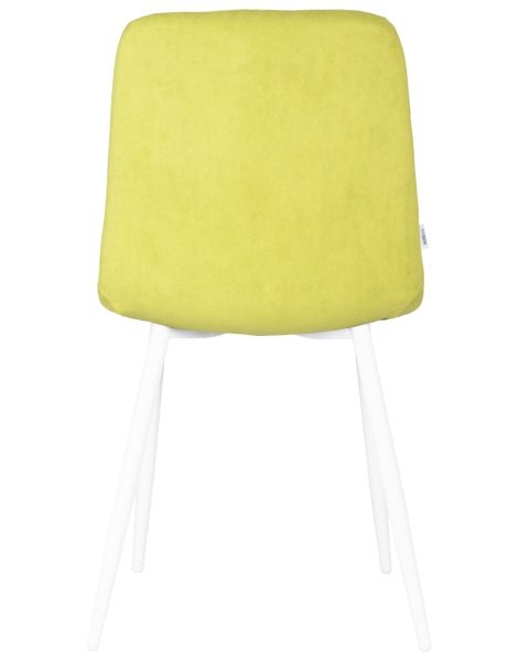 Стул обеденный DOBRIN CHILLY ROMBO (Лайм Simple 14, основание белый) 4 шт