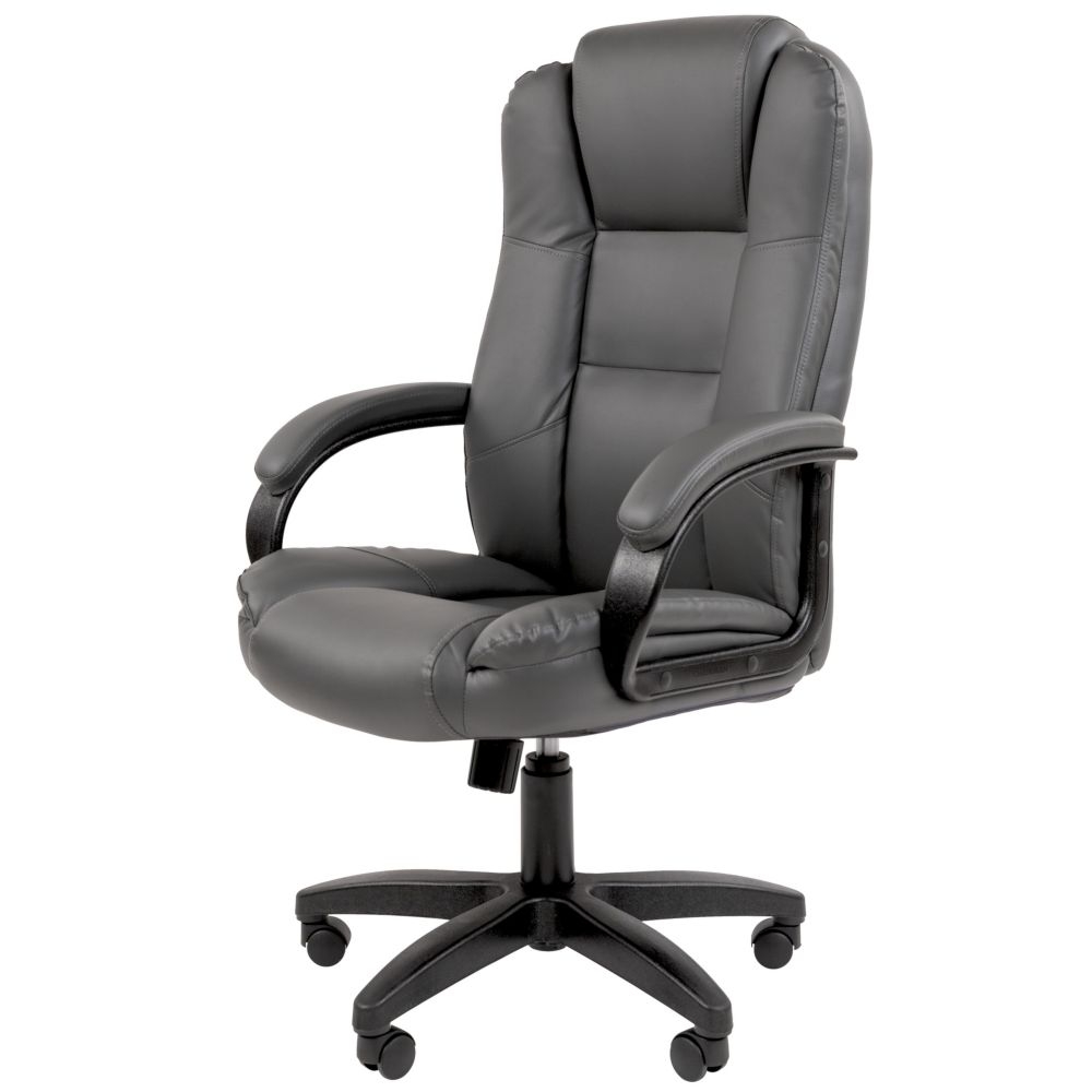 Кресло офисное CHAIRMAN 600 LT экокожа Серый