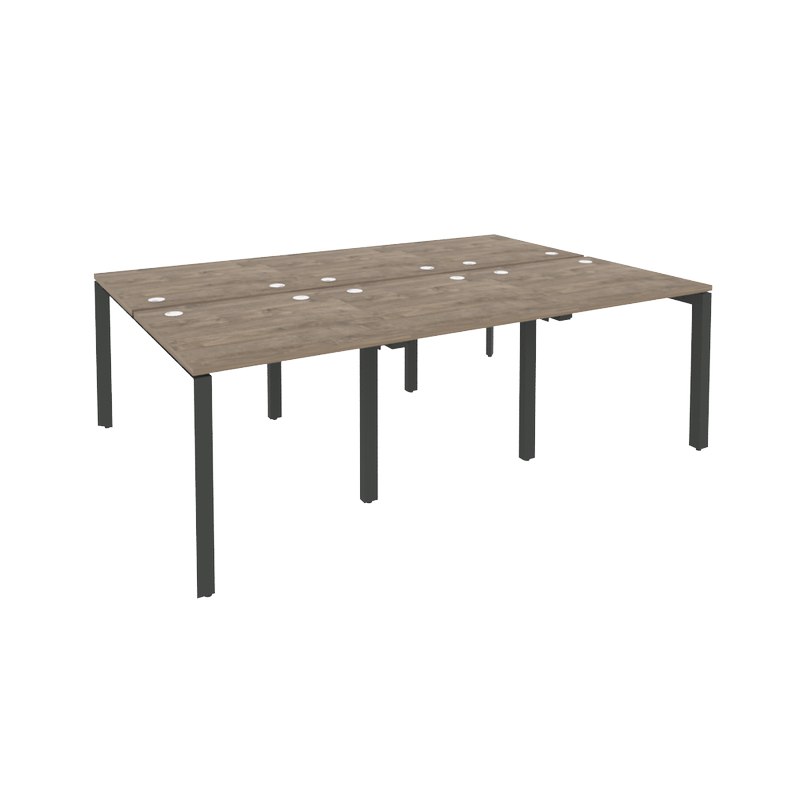 Рабочая станция на П-образном м/к ONIX O.MP-D.RS-6.0.8 Тиквуд Темный/Антрацит