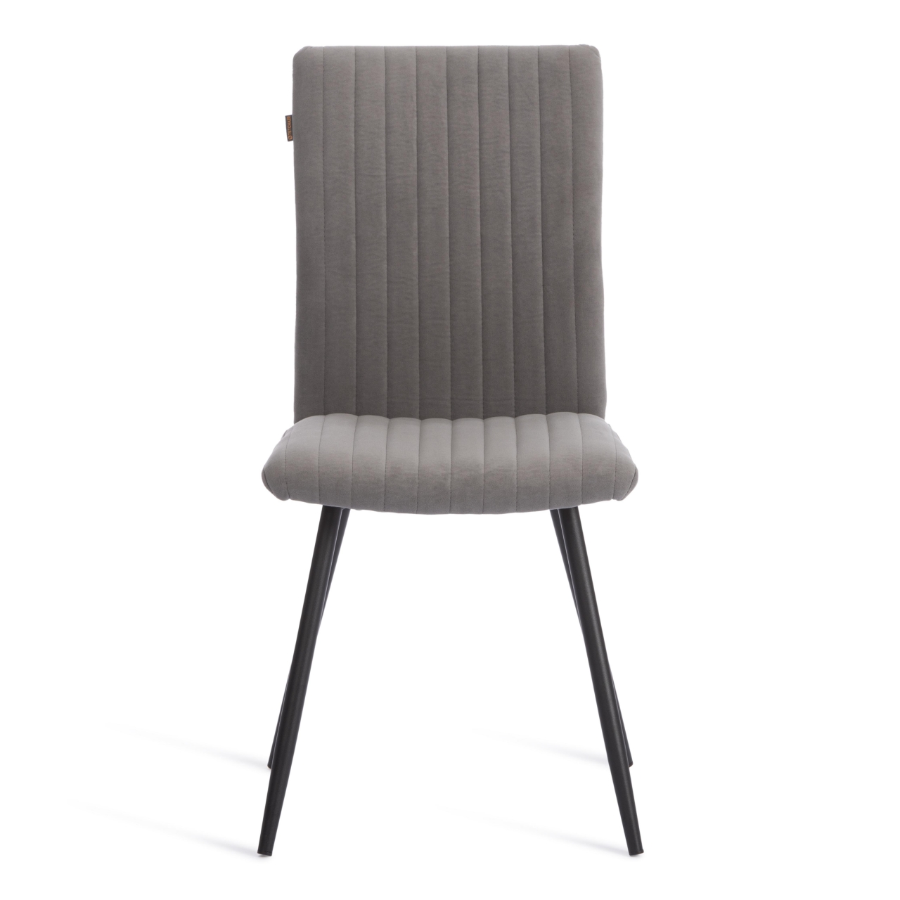 Стул обеденный Monte Carlo флок , 50х55х93, серый/черный, 29