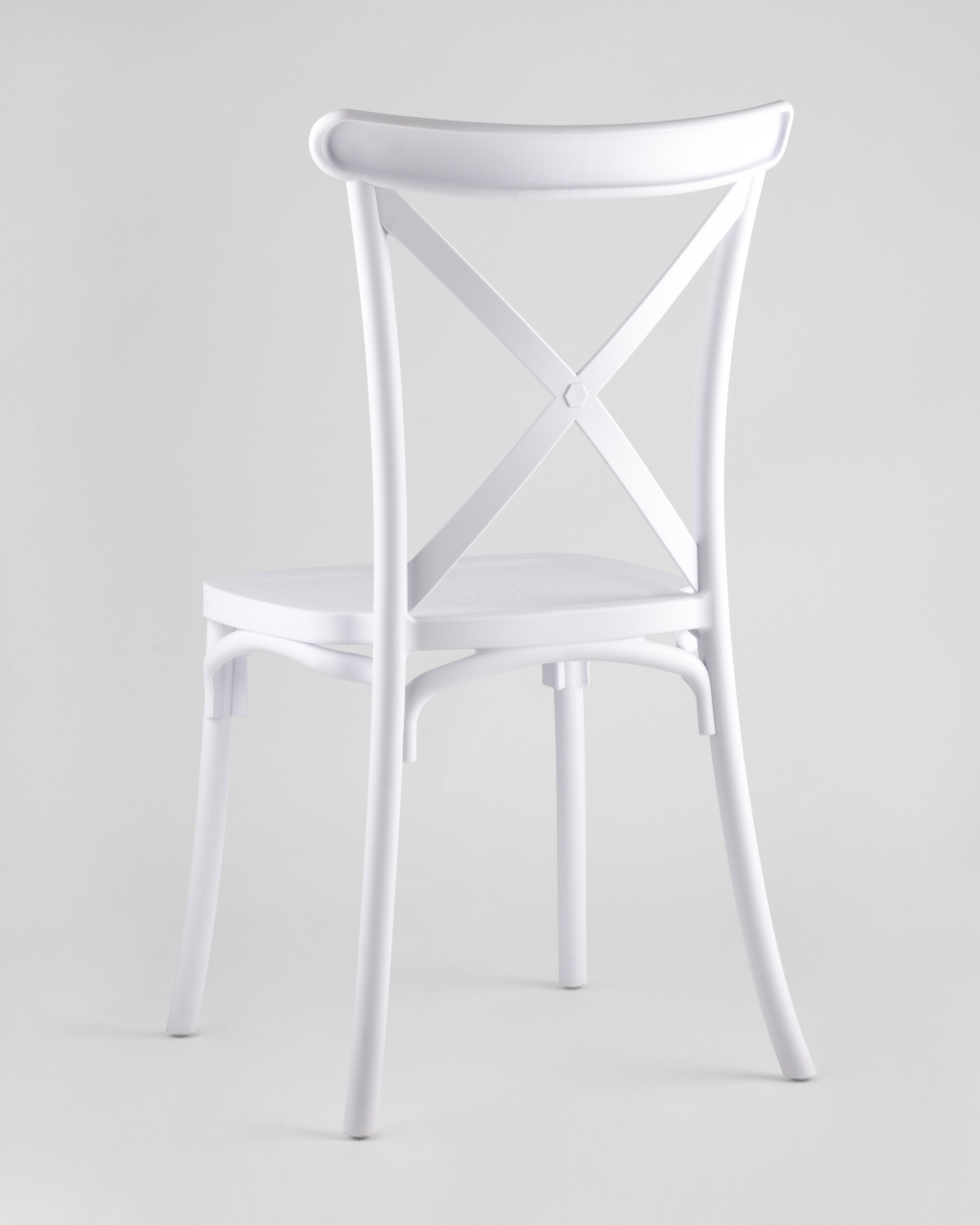 Стул пластиковый Кроссбэк Белый