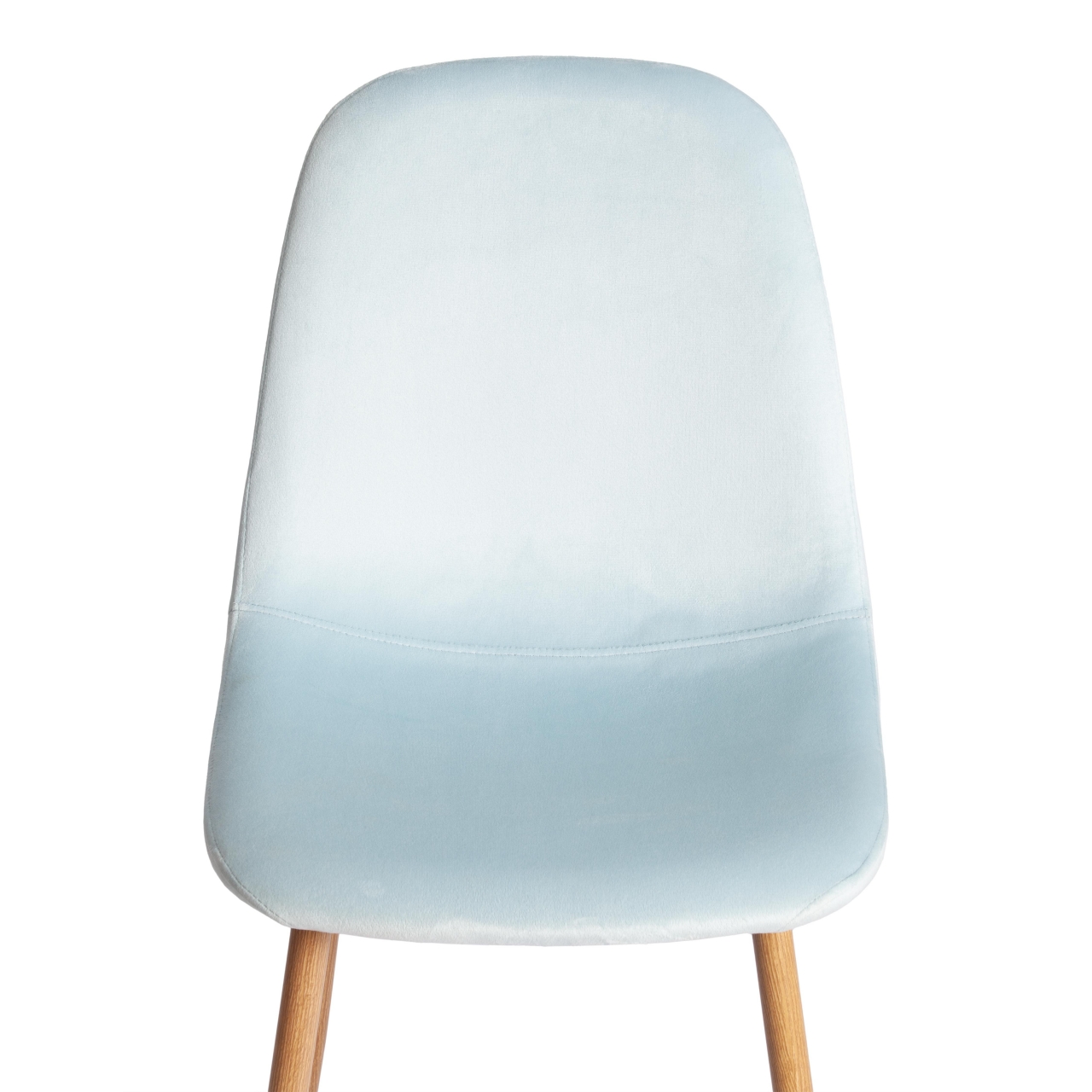 Стул BREEZE (mod. 4724) Велюр/металл , 44 х 53 х 87 см, Aquamarine (аквамарин) HLR16 / натуральный