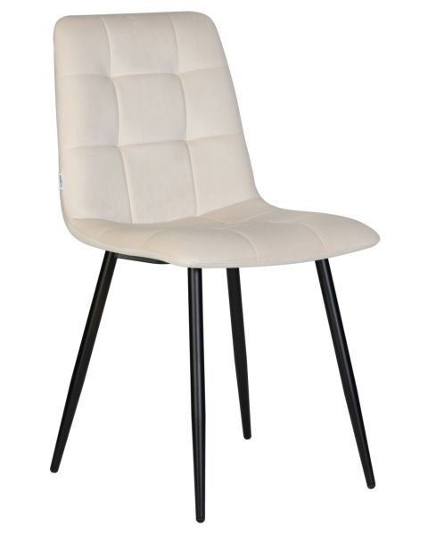 Стул обеденный DOBRIN CHILLY (Кремовый Holland 05, основание черное) 4 шт