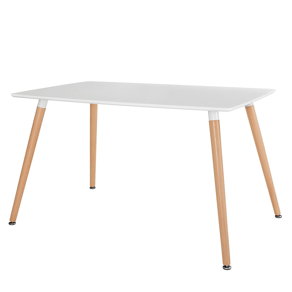 Обеденная группа стол Oslo 120x80, стулья Eames DSW Белые