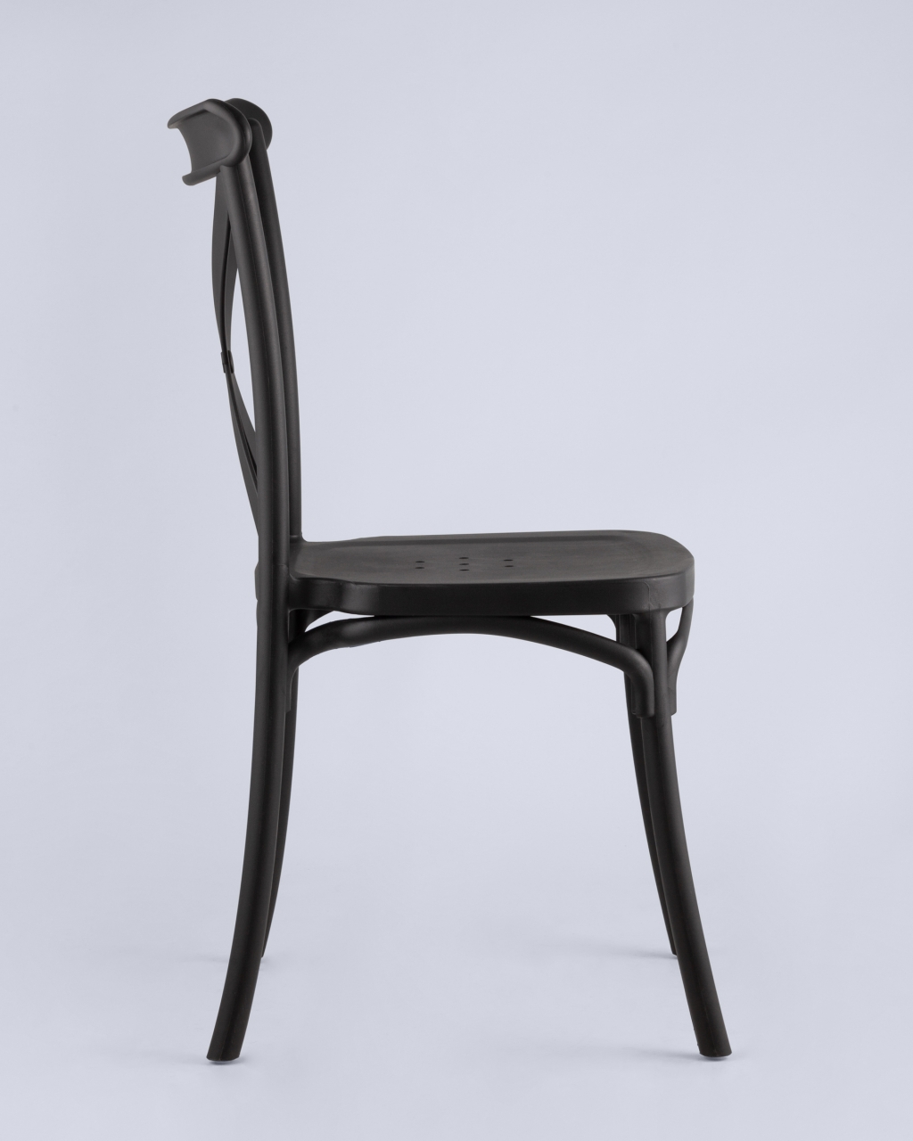 Стул пластиковый Кроссбэк Черный