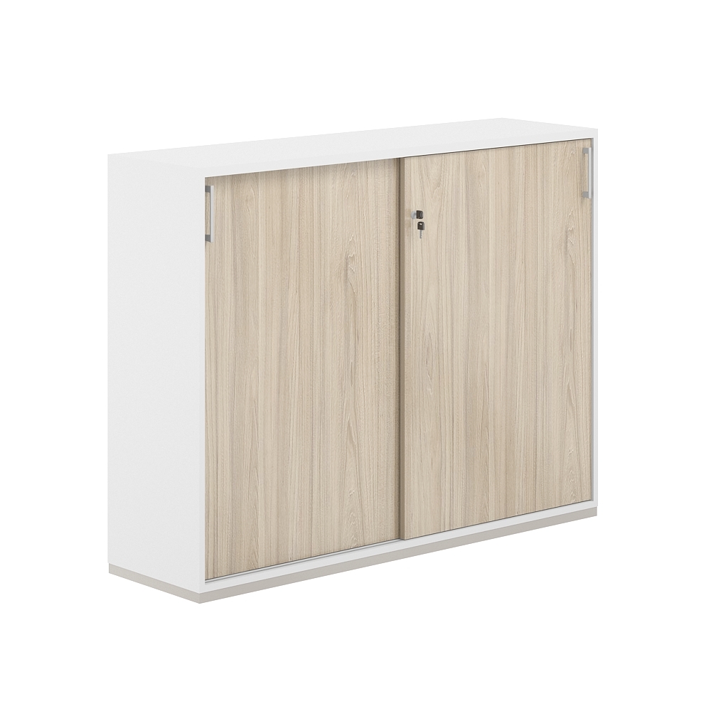 Шкаф-купе 3 ур. 1638х400х1111 АГ.246.ВХ.ВХ.АР / AG.246.WH.WH.AR