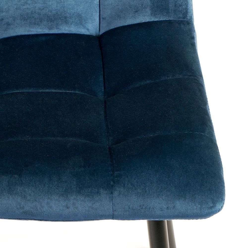 Стул CHILLY (mod. 7094) / 1 шт. в упаковке металл/вельвет, 45 х 55 х 87,5 см, синий/черный, G062-48
