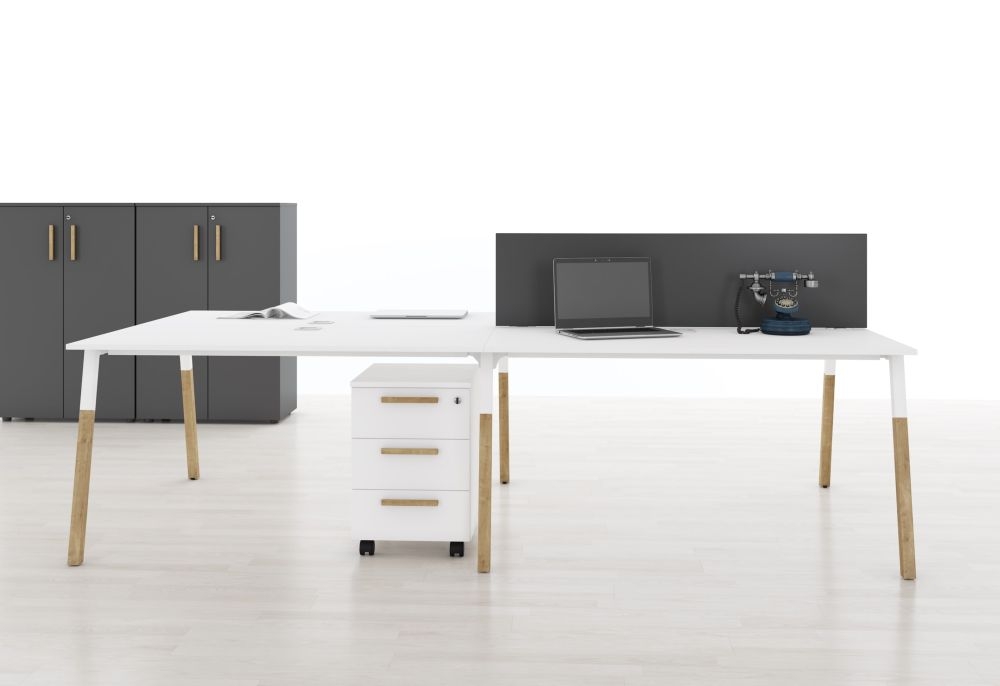 Рабочая станция Forta FWST 1313 Белый премиум Дуб Гамильтон