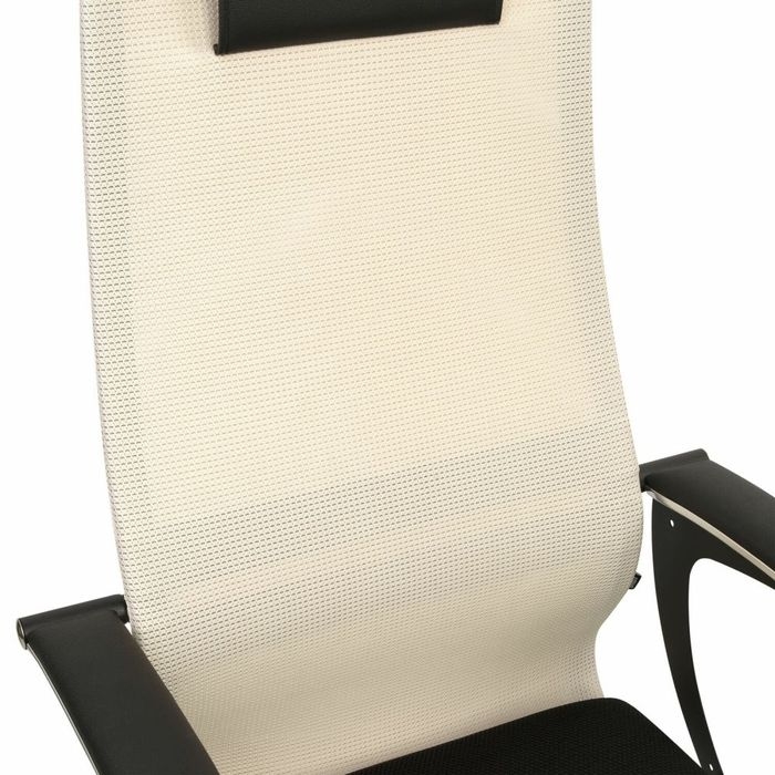 Кресло руководителя BRABIX PREMIUM Ultimate EX-801 хром Черное/бежевое