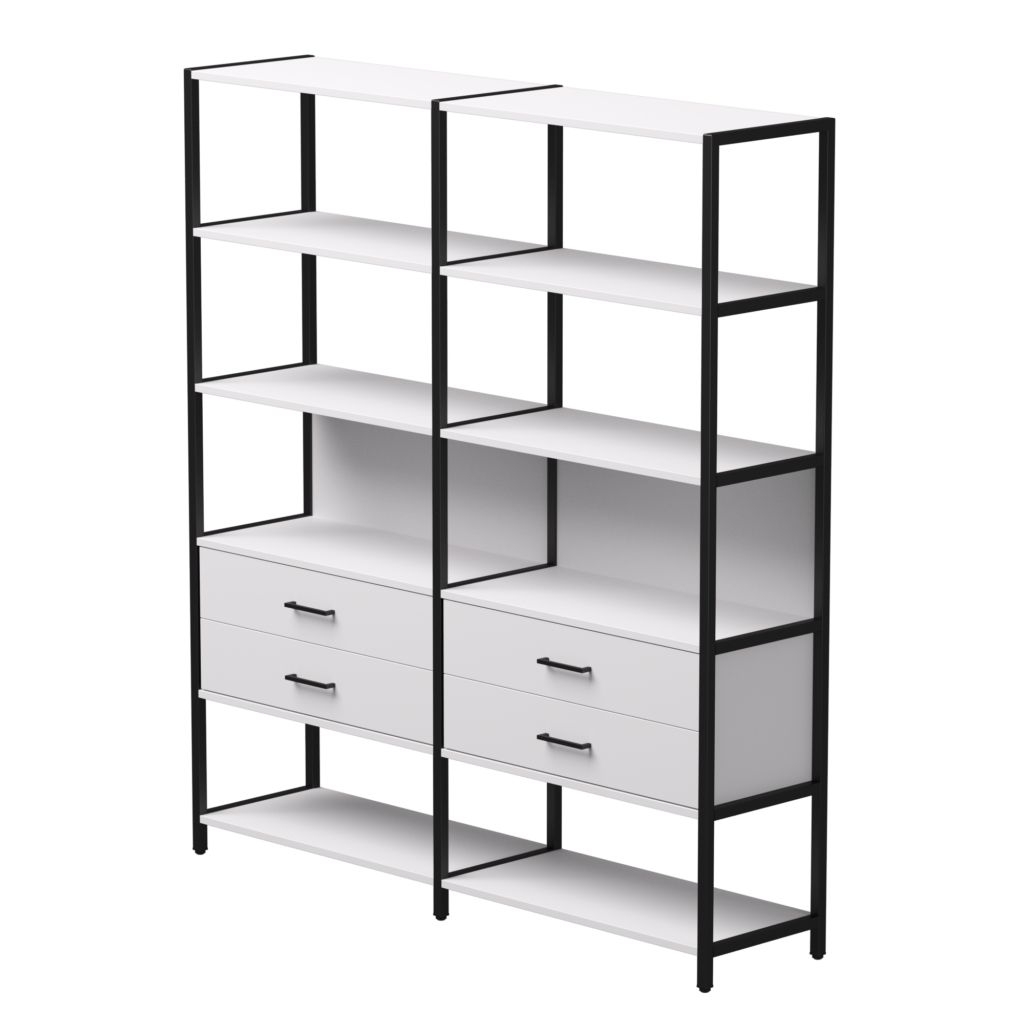 Набор стеллажных систем Everprof EVO №7 Белый Черный