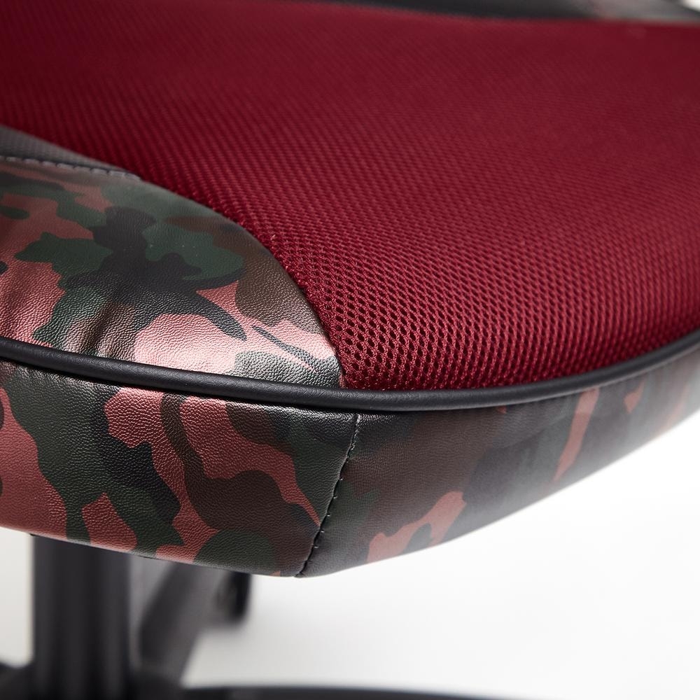 Кресло RACER GT MILITARY кож/зам/ткань, розовый/бордо, TW 13