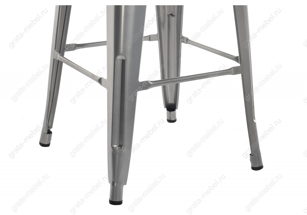 Барный стул Tolix Bar wood CColl T-2103B-26 alum / brown walnut