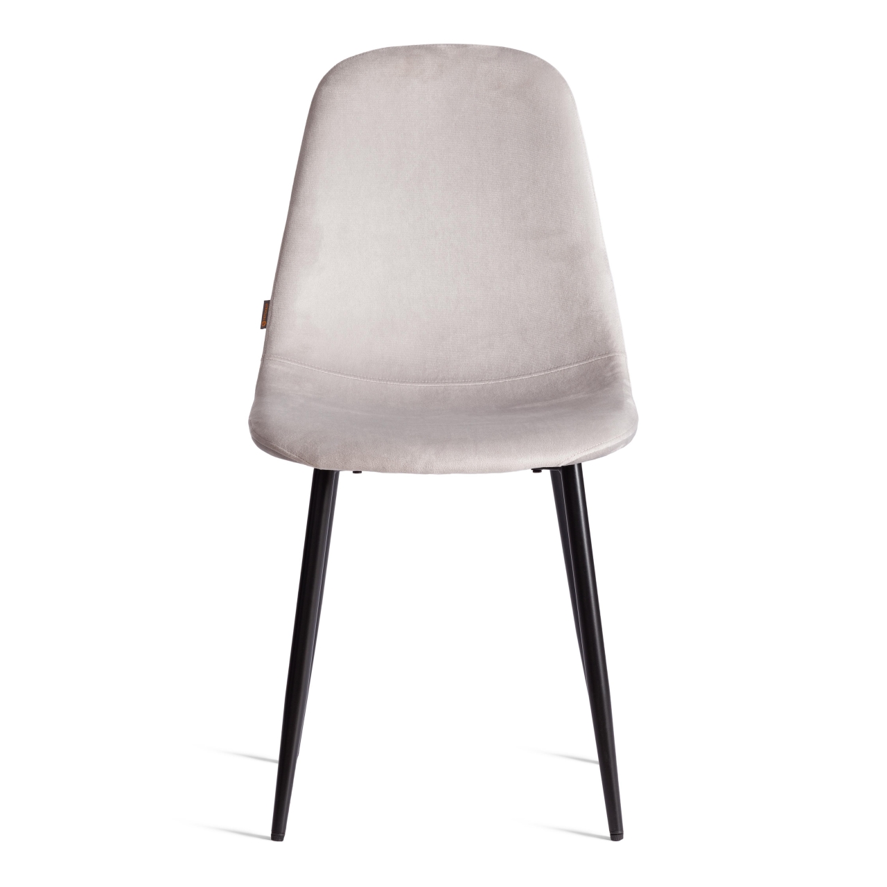 Стул BREEZE (mod. JSC-58) Велюр/металл , 44 х 53 х 86 см, Light grey (светло-серый) HLR14 / черный