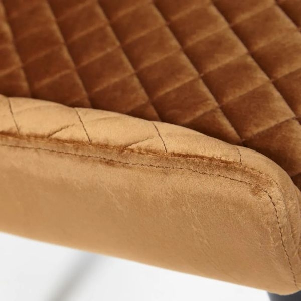 Стул ELI (mod. 8202) / 1 шт. в упаковке металл/ткань, 53x61,5x83 см, коричневый (G-062-61)/черный