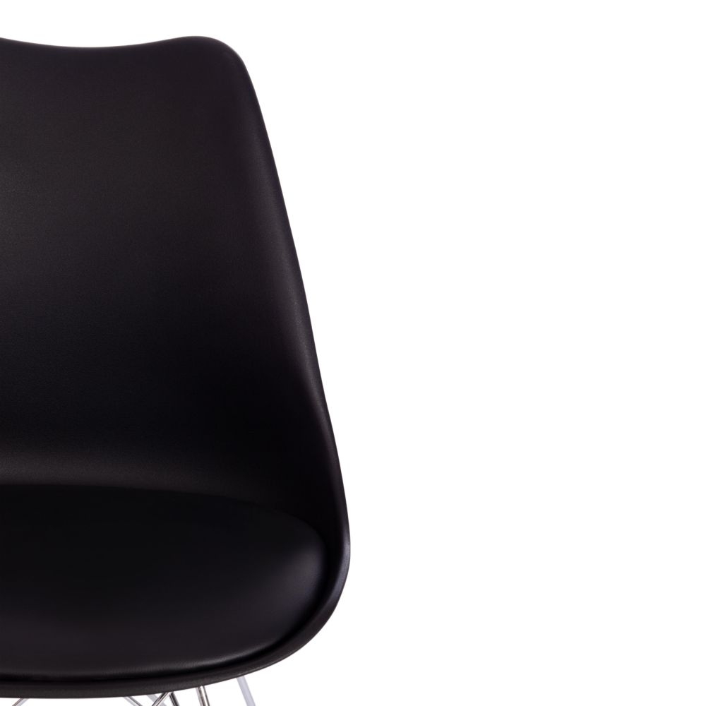 Стул TULIP IRON CHAIR (mod.EC-123) / 1 шт. в упаковке металл/пластик, 54,5*48*83,5см, черный