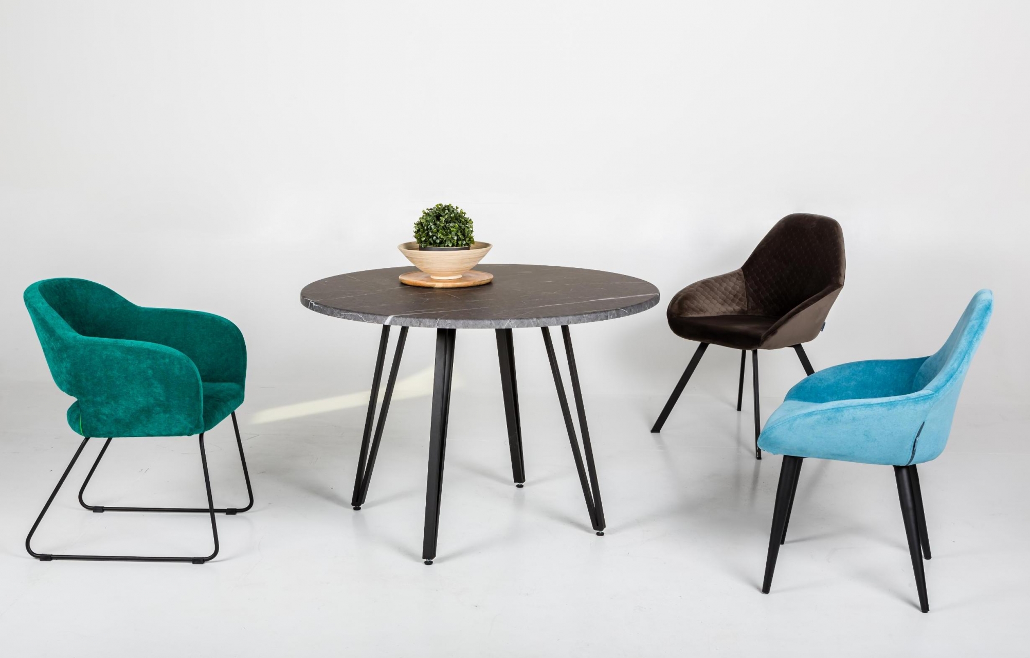 Стол Диего D110 мрамор графит