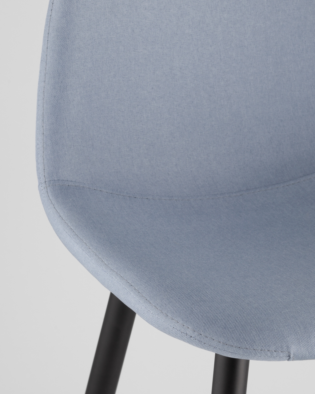 Барный стул Валенсия с удобной спинкой Голубой